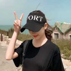 스포츠 니트 밴딩 썬캡 햇빛 UV 차단 챙 모자 패션 캡 여행 레저 등산 골프 테니스