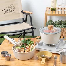코아 캠프 세라믹 쿡웨어 IH 코펠 4P KOA-COOK