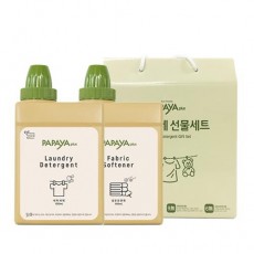 파파야플러스 세제유연제 본품 2종